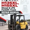 Hyster H135XL, H155XL Diesel & LPG Forklift Truck F006 Series Repair Manual (USA)