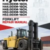 Hyster H40.00XM-16CH, H44.00XM-16CH, H48.00XM-16CH, H50.00XM-16CH, H52.00XM-16CH Forklift F117 Series Repair Manual