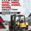 Hyster H70XL, H80XL, H90XL, H100XL, H110XL Forklift Truck G005 Series Repair Manual (USA)