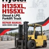 Hyster H135XL, H155XL Diesel & LPG Forklift Truck G006 Series Repair Manual (USA)