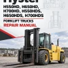 Hyster H550HD, H650HD, H700HD, H550HDS, H650HDS, H700HDS Forklift Trucks H008 Series Repair Manual Hyster H550HD, H650HD, H700HD, H550HDS, H650HDS, H700HDS Forklift Trucks H008 Series Repair Manual