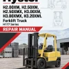 Hyster H2.00XM, H2.50XM, H2.50XMX, H3.00XM, H3.00XMX, H3.20XML Forklift Truck H177 Series Repair Manual (EU) Hyster H2.00XM, H2.50XM, H2.50XMX, H3.00XM, H3.00XMX, H3.20XML Forklift Truck H177 Series Repair Manual (EU)