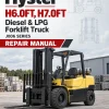 Hyster H6.0FT, H7.0FT Diesel & LPG Forklift Truck J006 Series Repair Manual (EU)
