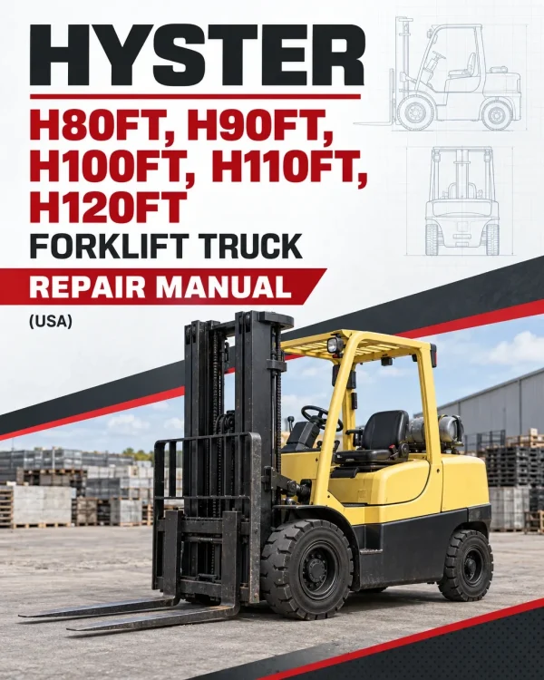 Hyster H80FT, H90FT, H100FT, H110FT, H120FT Forklift Truck P005 Series Repair Manual (USA)