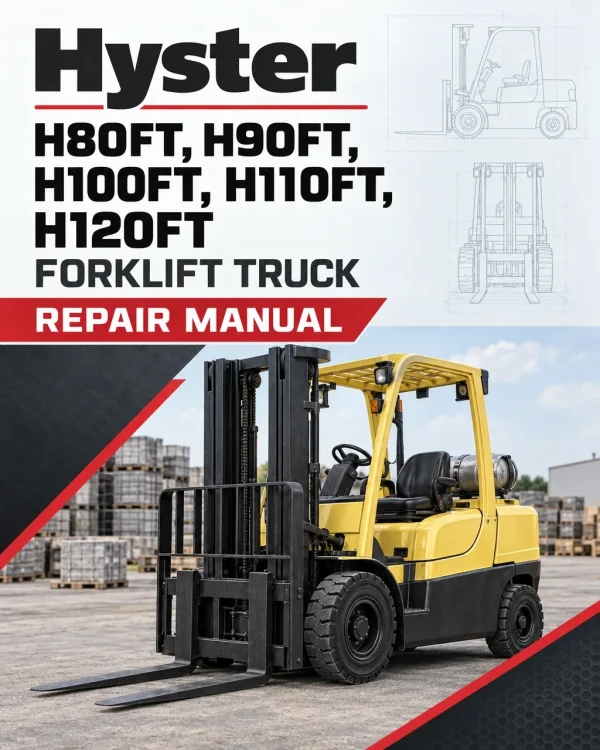 Hyster H80FT, H90FT, H100FT, H110FT, H120FT Forklift Truck R005 Series Repair Manual (USA)