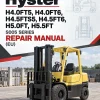 Hyster H4.0FT5, H4.0FT6, H4.5FTS5, H4.5FT6, H5.0FT, H5.5FT Forklift S005 Series Repair Manual (EU) Hyster H4.0FT5, H4.0FT6, H4.5FTS5, H4.5FT6, H5.0FT, H5.5FT Forklift S005 Series Repair Manual (EU)