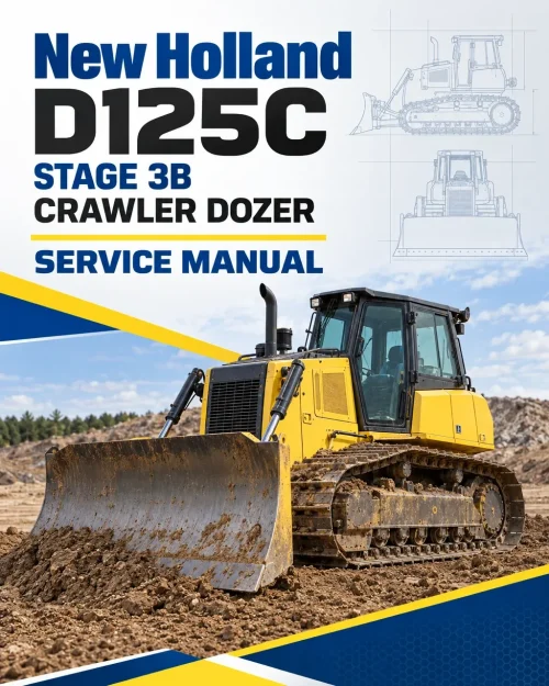New Holland D125C Stage 3B Crawler Dozer Service Manual