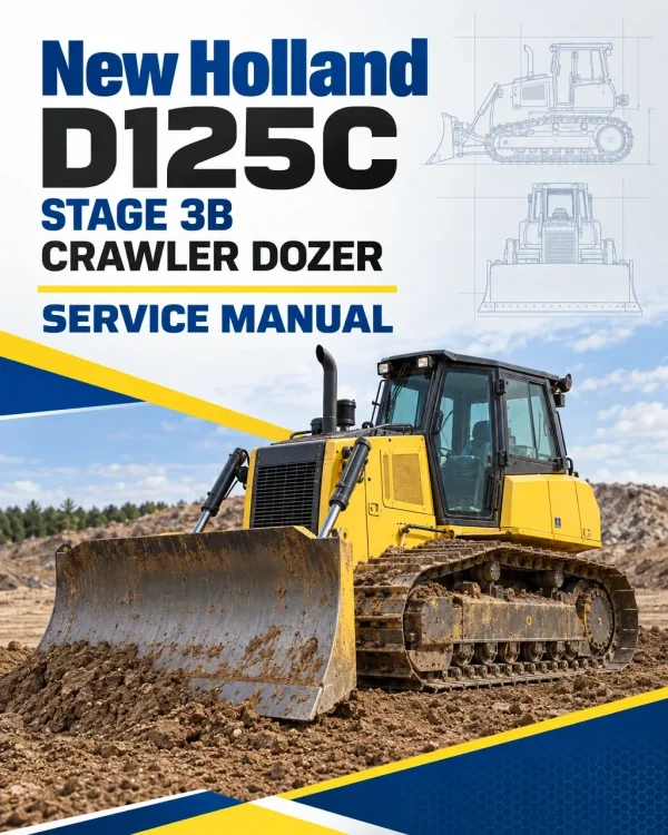 New Holland D125C Stage 3B Crawler Dozer Service Manual