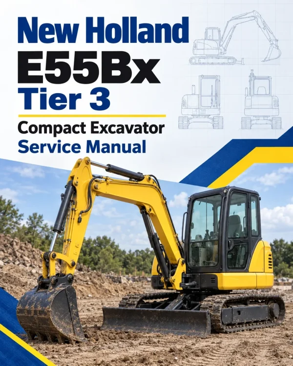 New Holland E55Bx Tier 3 Compact Excavator Service Manual New Holland E55Bx Tier 3 Compact Excavator Service Manual