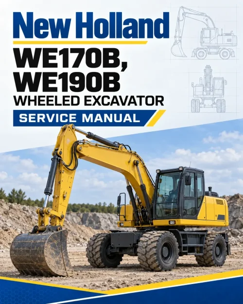 New Holland WE170B, WE190B Wheeled Excavator Service Manual