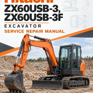 Hitachi ZX60USB-3, ZX60USB-3F Excavator Service Repair Manual Hitachi ZX60USB-3, ZX60USB-3F Excavator Service Repair Manual