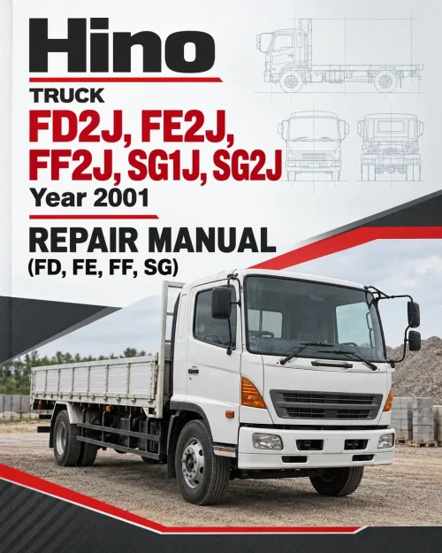 Hino Truck FD2J, FE2J, FF2J, SG1J, SG2J Year 2001 Repair Manual (FD, FE, FF, SG) Hino Truck FD2J, FE2J, FF2J, SG1J, SG2J Year 2001 Repair Manual (FD, FE, FF, SG)
