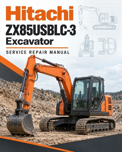 Hitachi ZX85USBLC-3 Excavator Service Repair Manual