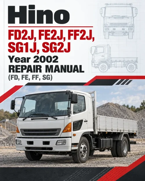 Hino Truck FD2J, FE2J, FF2J, SG1J, SG2J Year 2002 Repair Manual (FD, FE, FF, SG) Hino Truck FD2J, FE2J, FF2J, SG1J, SG2J Year 2002 Repair Manual (FD, FE, FF, SG)