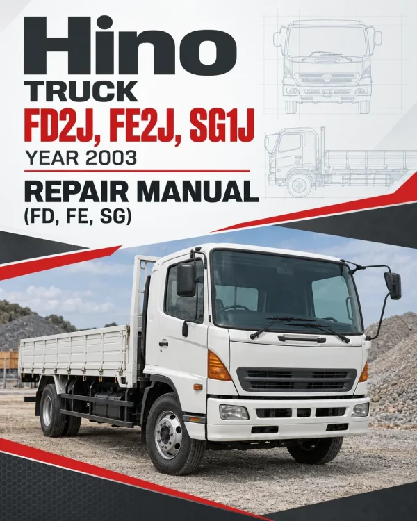 Hino Truck FD2J, FE2J, SG1J Year 2003 Repair Manual (FD, FE, SG)