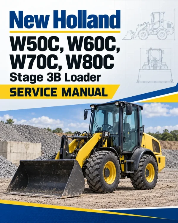 New Holland W50C, W60C, W70C, W80C Stage 3B Loader Service Manual New Holland W50C, W60C, W70C, W80C Stage 3B Loader Service Manual