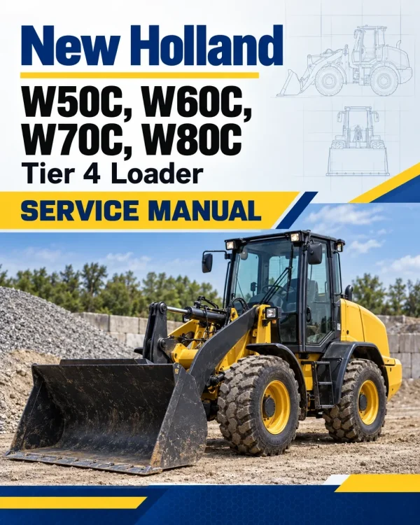 New Holland W50C, W60C, W70C, W80C Tier 4 Loader Service Manual New Holland W50C, W60C, W70C, W80C Tier 4 Loader Service Manual