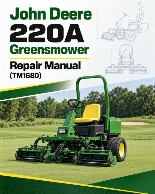 John Deere 220A Greensmower Repair Manual (TM1680) John Deere 220A Greensmower Repair Manual (TM1680)