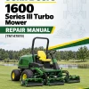 John Deere 1600 Series III Turbo Mower Repair Manual (TM147819) John Deere 1600 Series III Turbo Mower Repair Manual (TM147819)