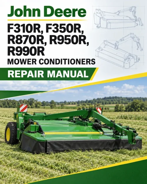 John Deere F310R, F350R, R870R, R950R, R990R Mower Conditioners Repair Manual (TM3101419)