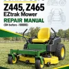 John Deere Z445, Z465 EZtrak Mower Repair Manual (TM1499) (SN before -100000) John Deere Z445, Z465 EZtrak Mower Repair Manual (TM1499) (SN before -100000)
