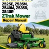 John Deere Z525E, Z535M, Z540M, Z535R, Z540R ZTrak Mower Repair Manual (TM140419)