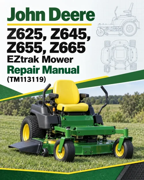 John Deere Z625, Z645, Z655, Z665 EZtrak Mower Repair Manual (TM113119) John Deere Z625, Z645, Z655, Z665 EZtrak Mower Repair Manual (TM113119)