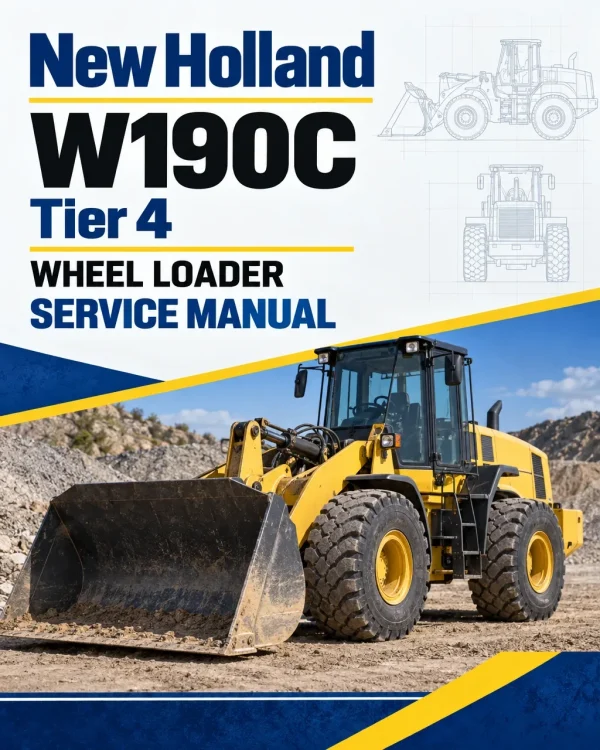 New Holland W190C Tier 4 Wheel Loader Service Manual New Holland W190C Tier 4 Wheel Loader Service Manual