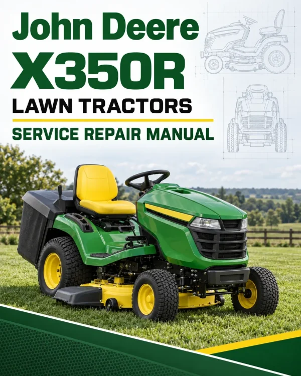 John Deere X350R Lawn Tractors Service Repair Manual John Deere X350R Lawn Tractors Service Repair Manual