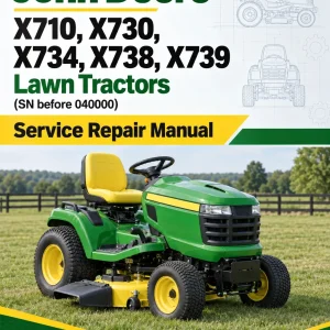 John Deere X710, X730, X734, X738, X739 Lawn Tractors (SN before 040000) (TM122719) John Deere X710, X730, X734, X738, X739 Lawn Tractors (SN before 040000) (TM122719)
