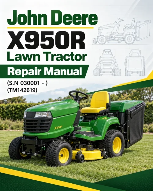 John Deere X950R Lawn Tractor Repair Manal (S.N 030001 - ) (TM142619) John Deere X950R Lawn Tractor Repair Manal (S.N 030001 - ) (TM142619)