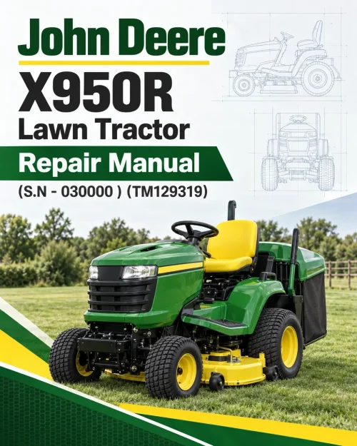 John Deere X950R Lawn Tractor Repair Manual (S.N - 030000 ) (TM129319) John Deere X950R Lawn Tractor Repair Manual (S.N - 030000 ) (TM129319)