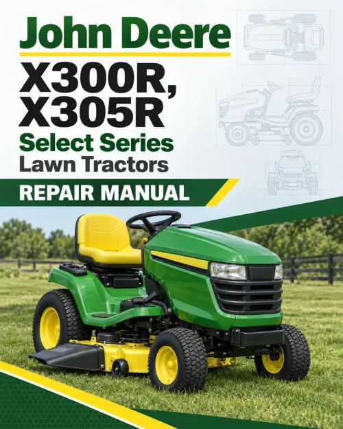 John Deere X300R, X305R Select Series Lawn Tractors Repair Manual (TM1696) John Deere X300R, X305R Select Series Lawn Tractors Repair Manual (TM1696)