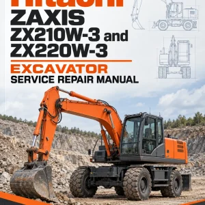 Hitachi ZAXIS ZX210W-3 and ZX220W-3 Excavator Service Repair Manual