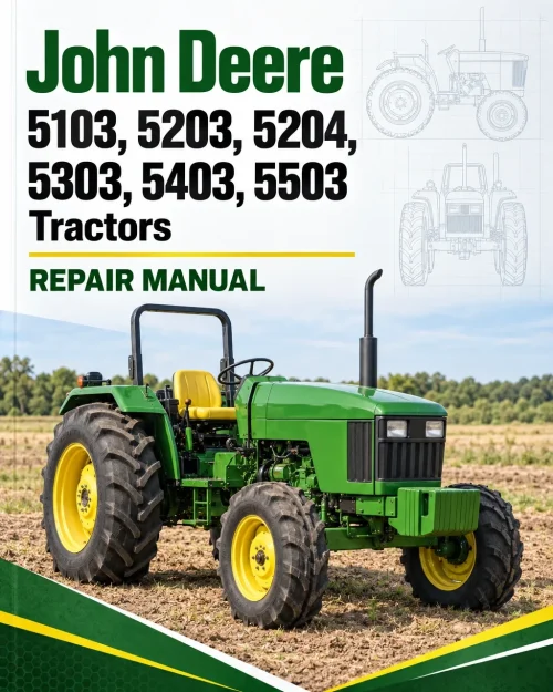 John Deere 5103, 5203, 5204, 5303, 5403, 5503 Tractors Repair Manual (TM900019) John Deere 5103, 5203, 5204, 5303, 5403, 5503 Tractors Repair Manual (TM900019)