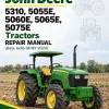 John Deere 5310, 5055E, 5060E, 5065E, 5075E Tractors Repair Manual (Asia, India till MY 2020)