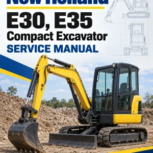 New Holland E30, E35 Compact Excavator Service Manual New Holland E30, E35 Compact Excavator Service Manual