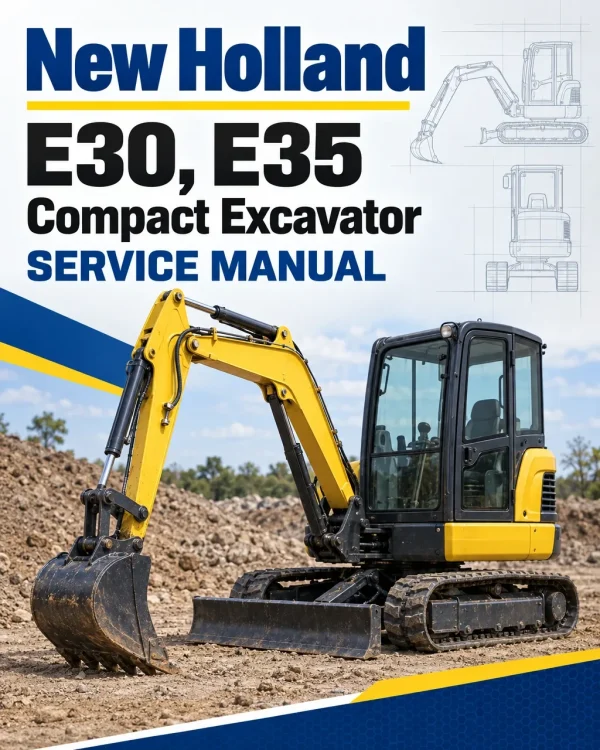 New Holland E30, E35 Compact Excavator Service Manual