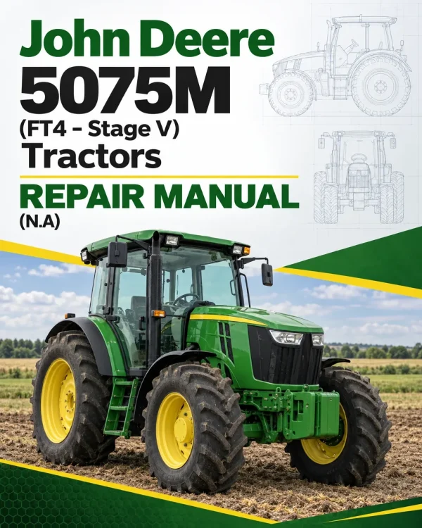 John Deere 5075M (FT4 - Stage V) Tractors Repair Manual (N.A)