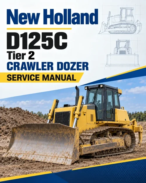 New Holland D125C Tier 2 Crawler Dozer Service Manual
