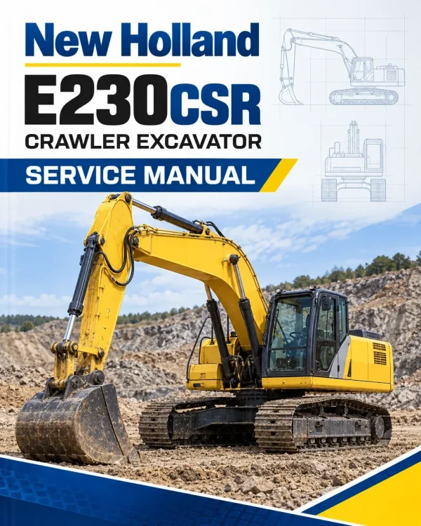 New Holland E230CSR Crawler Excavator Service Manual New Holland E230CSR Crawler Excavator Service Manual