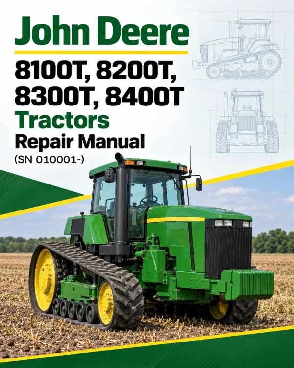 John Deere 8100T, 8200T, 8300T, 8400T Tractors Repair Manual (SN 010001-)