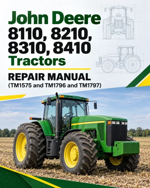 John Deere 8110, 8210, 8310, 8410 Tractors Repair Manual (TM1575 and TM1796 and TM1797) John Deere 8110, 8210, 8310, 8410 Tractors Repair Manual (TM1575 and TM1796 and TM1797)