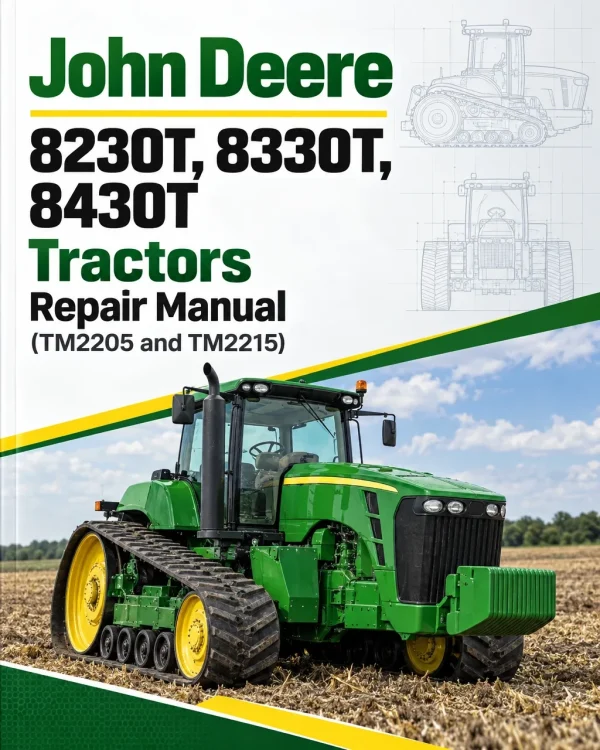 John Deere 8230T, 8330T, 8430T Tractors Repair Manual (TM2205 and TM2215)