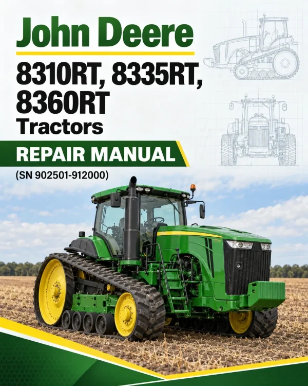 John Deere 8310RT, 8335RT, 8360RT Tractors Repair Manual (SN 902501-912000)