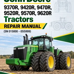 John Deere 9370R, 9420R, 9470R, 9520R, 9570R, 9620R Tractors Repair Manual (SN 015000 - 055999) John Deere 9370R, 9420R, 9470R, 9520R, 9570R, 9620R Tractors Repair Manual (SN 015000 - 055999)