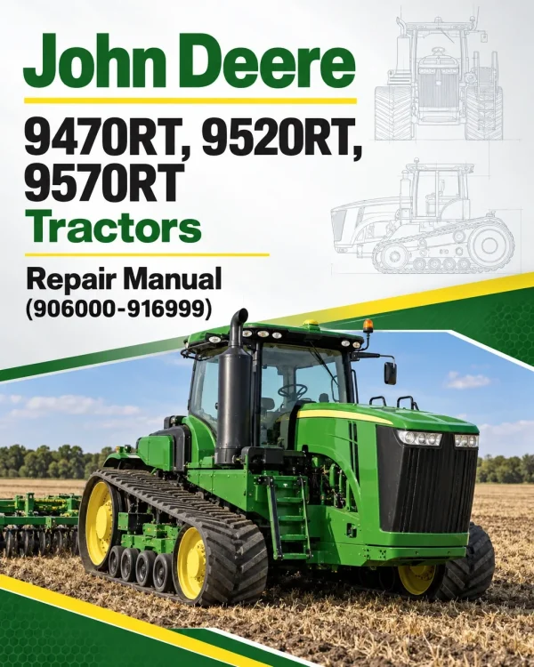 John Deere 9470RT, 9520RT, 9570RT Tractors Repair Manual (906000-916999) John Deere 9470RT, 9520RT, 9570RT Tractors Repair Manual (906000-916999)