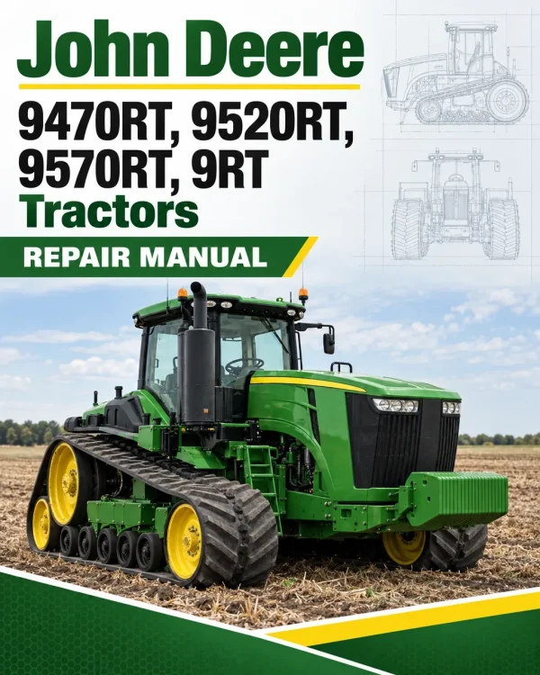 John Deere 9470RT, 9520RT, 9570RT, 9RT Tractors Repair Manual