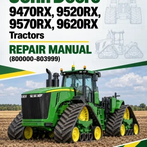 John Deere 9470RX, 9520RX, 9570RX, 9620RX Tractors Repair Manual (800000-803999)