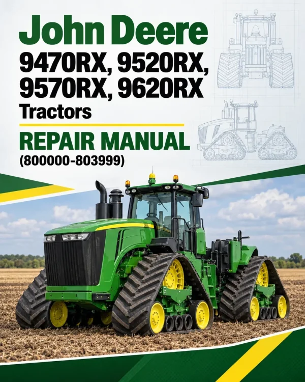 John Deere 9470RX, 9520RX, 9570RX, 9620RX Tractors Repair Manual (800000-803999)